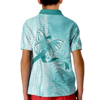PTSD Awareness Kid Polo Shirt Maile Pikake Lokelani Crown Flower Lei Inspired LT9 - Polynesian Pride