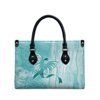 PTSD Awareness Leather Bag Maile Pikake Lokelani Crown Flower Lei Inspired LT9 - Polynesian Pride