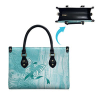 PTSD Awareness Leather Bag Maile Pikake Lokelani Crown Flower Lei Inspired LT9 - Polynesian Pride