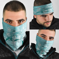 PTSD Awareness Neck Gaiter Maile Pikake Lokelani Crown Flower Lei Inspired LT9 - Polynesian Pride
