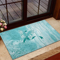 PTSD Awareness Rubber Doormat Maile Pikake Lokelani Crown Flower Lei Inspired LT9 - Polynesian Pride