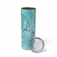 PTSD Awareness Skinny Tumbler Maile Pikake Lokelani Crown Flower Lei Inspired LT9 - Polynesian Pride