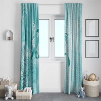 PTSD Awareness Window Curtain Maile Pikake Lokelani Crown Flower Lei Inspired LT9 - Polynesian Pride