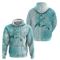 PTSD Awareness Zip Hoodie Maile Pikake Lokelani Crown Flower Lei Inspired LT9 - Polynesian Pride