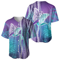 Suicide Prevention Awareness Baseball Jersey Maile Pikake Lokelani Crown Flower Lei Inspired