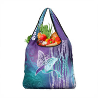 Suicide Prevention Awareness Grocery Bag Maile Pikake Lokelani Crown Flower Lei Inspired LT9 1-pack One Size Multicolor - Polynesian Pride
