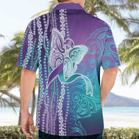 Suicide Prevention Awareness Hawaiian Shirt Maile Pikake Lokelani Crown Flower Lei Inspired LT9 - Polynesian Pride