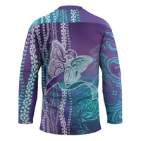 Suicide Prevention Awareness Hockey Jersey Maile Pikake Lokelani Crown Flower Lei Inspired LT9 - Polynesian Pride