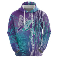 Suicide Prevention Awareness Hoodie Maile Pikake Lokelani Crown Flower Lei Inspired LT9 - Polynesian Pride