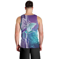 Suicide Prevention Awareness Men Tank Top Maile Pikake Lokelani Crown Flower Lei Inspired LT9 - Polynesian Pride