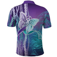 Suicide Prevention Awareness Polo Shirt Maile Pikake Lokelani Crown Flower Lei Inspired LT9 - Polynesian Pride