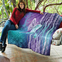 Suicide Prevention Awareness Quilt Maile Pikake Lokelani Crown Flower Lei Inspired LT9 - Polynesian Pride