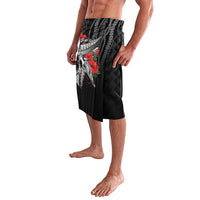 Hawaiian Honu Personalized Lavalava Black Tribal Hook Pattern LT9 - Polynesian Pride