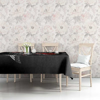 Hawaiian Honu Personalized Tablecloth Black Tribal Hook Pattern LT9 - Polynesian Pride