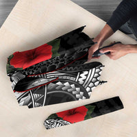 Hawaiian Honu Personalized Umbrella Black Tribal Hook Pattern LT9 - Polynesian Pride