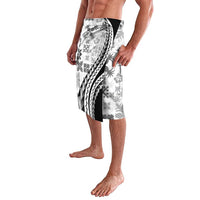 Black Hawaiian Quilt Pattern Lavalava Mixed Polynesian Tribal Arty