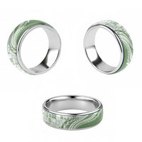 Green Hawaiian Quilt Pattern Classic Ring Mixed Polynesian Tribal Arty LT9 - Polynesian Pride