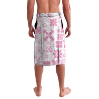 Pink Hawaiian Quilt Pattern Lavalava Mixed Polynesian Tribal Arty