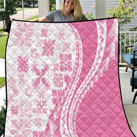 Pink Hawaiian Quilt Pattern Quilt Mixed Polynesian Tribal Arty