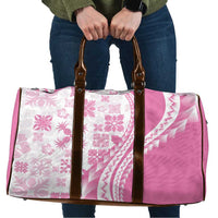 Pink Hawaiian Quilt Pattern Travel Bag Mixed Polynesian Tribal Arty - Polynesian Pride