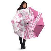 Pink Hawaiian Quilt Pattern Umbrella Mixed Polynesian Tribal Arty - Polynesian Pride
