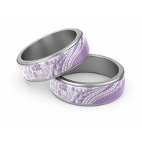 Purple Hawaiian Quilt Pattern Classic Ring Mixed Polynesian Tribal Arty - Polynesian Pride