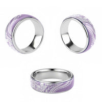 Purple Hawaiian Quilt Pattern Classic Ring Mixed Polynesian Tribal Arty - Polynesian Pride