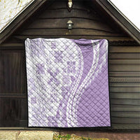 Purple Hawaiian Quilt Pattern Quilt Mixed Polynesian Tribal Arty