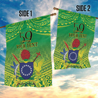 Cook Islands Constitution Day Garden Flag Kuki Airani Since 1965 LT9 - Polynesian Pride