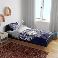Personalised Tonga Sia'atoutai Theological College Bedding Set Since 1948 Special Kupesi Pattern LT9 - Polynesian Pride