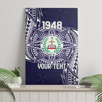 Personalised Tonga Sia'atoutai Theological College Canvas Wall Art Since 1948 Special Kupesi Pattern LT9 - Polynesian Pride