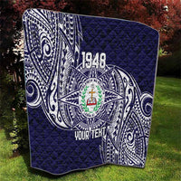 Personalised Tonga Sia'atoutai Theological College Quilt Since 1948 Special Kupesi Pattern LT9 - Polynesian Pride