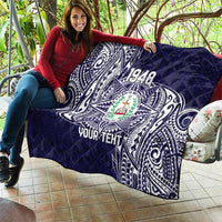 Personalised Tonga Sia'atoutai Theological College Quilt Since 1948 Special Kupesi Pattern LT9 - Polynesian Pride