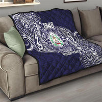 Personalised Tonga Sia'atoutai Theological College Quilt Since 1948 Special Kupesi Pattern LT9 - Polynesian Pride