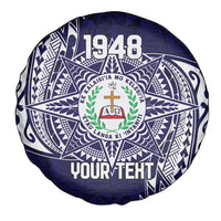 Personalised Tonga Sia'atoutai Theological College Spare Tire Cover Since 1948 Special Kupesi Pattern LT9 - Polynesian Pride