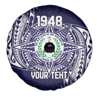 Personalised Tonga Sia'atoutai Theological College Spare Tire Cover Since 1948 Special Kupesi Pattern LT9 - Polynesian Pride