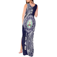 Personalised Tonga Sia'atoutai Theological College Tank Maxi Dress Since 1948 Special Kupesi Pattern LT9 - Polynesian Pride