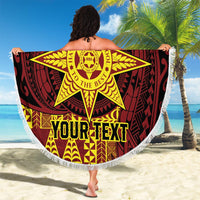 Personalised Tonga Haapai High School Beach Blanket Special Kupesi Pattern LT9 - Polynesian Pride