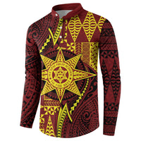 Personalised Tonga Haapai High School Button Sweatshirt Special Kupesi Pattern LT9 - Polynesian Pride