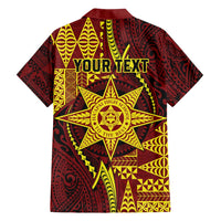 Personalised Tonga Haapai High School Family Matching Off Shoulder Maxi Dress and Hawaiian Shirt Special Kupesi Pattern