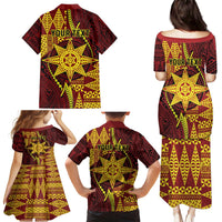 Personalised Tonga Haapai High School Family Matching Puletasi and Hawaiian Shirt Special Kupesi Pattern LT9 - Polynesian Pride