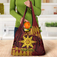 Personalised Tonga Haapai High School Grocery Bag Special Kupesi Pattern LT9 - Polynesian Pride