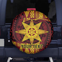 Personalised Tonga Haapai High School Spare Tire Cover Special Kupesi Pattern LT9 - Polynesian Pride