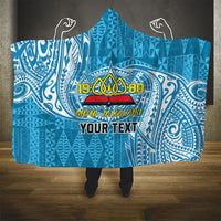 Personalised Tonga Lavengamalie College Hooded Blanket Since 1980 Special Kupesi Pattern LT9 - Polynesian Pride