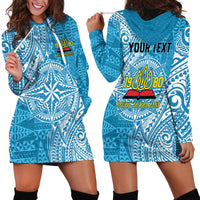 Personalised Tonga Lavengamalie College Hoodie Dress Since 1980 Special Kupesi Pattern LT9 - Polynesian Pride