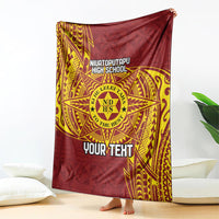 Personalised Tonga Niuatoputapu High School Blanket Special Kupesi Pattern LT9 - Polynesian Pride
