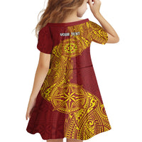 Personalised Tonga Niuatoputapu High School Family Matching Tank Maxi Dress and Hawaiian Shirt Special Kupesi Pattern LT9 - Polynesian Pride