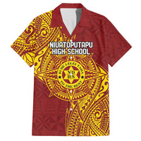 Personalised Tonga Niuatoputapu High School Hawaiian Shirt Special Kupesi Pattern LT9 Gold - Polynesian Pride