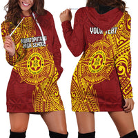Personalised Tonga Niuatoputapu High School Hoodie Dress Special Kupesi Pattern LT9 - Polynesian Pride