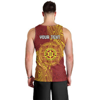 Personalised Tonga Niuatoputapu High School Men Tank Top Special Kupesi Pattern LT9 - Polynesian Pride